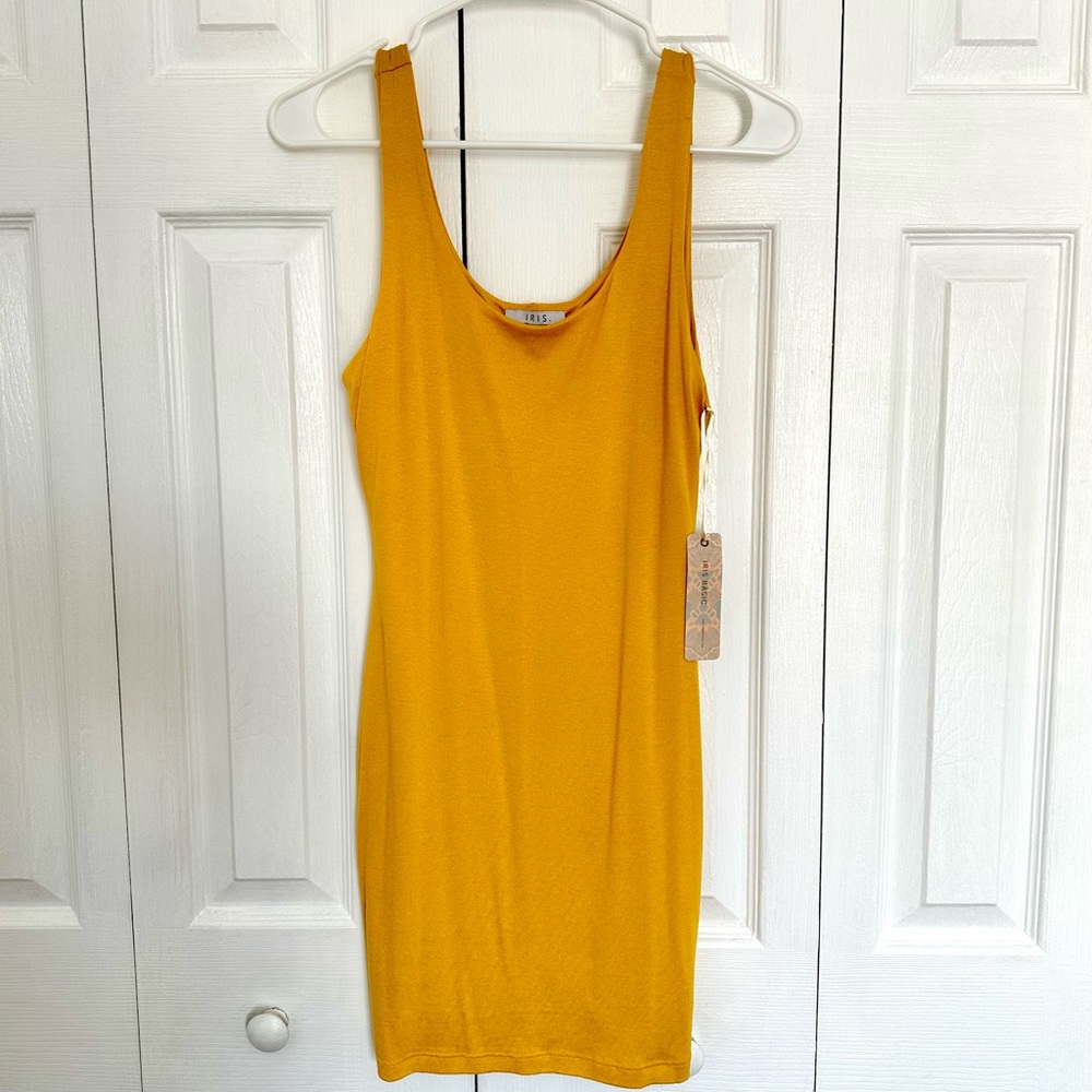 Iris Basic Mustard Dress